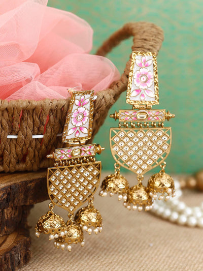 earrings - Bling Bag Ivory Malika Designer Earrings