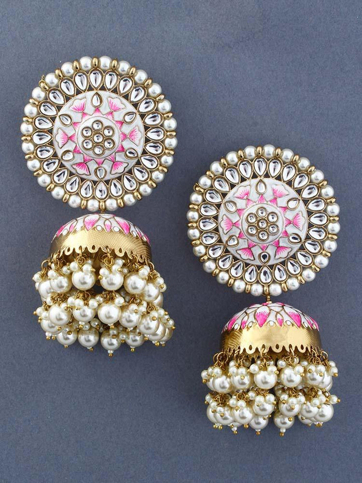 Ivory Kritika Jhumkis - Bling Bag