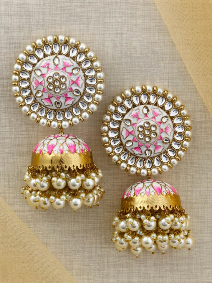 Ivory Kritika Jhumkis - Bling Bag