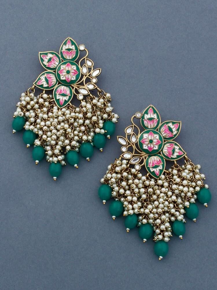Jade Chakrika Designer Earrings - Bling Bag