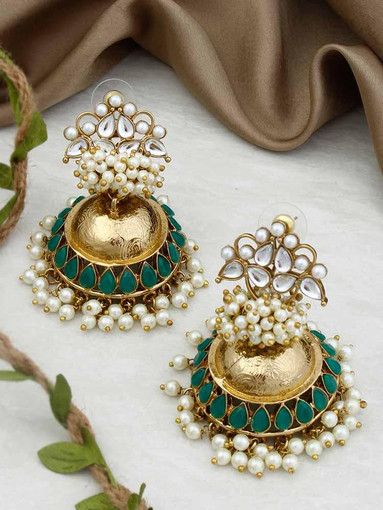 Jade Hastha Jhumkis - Bling Bag