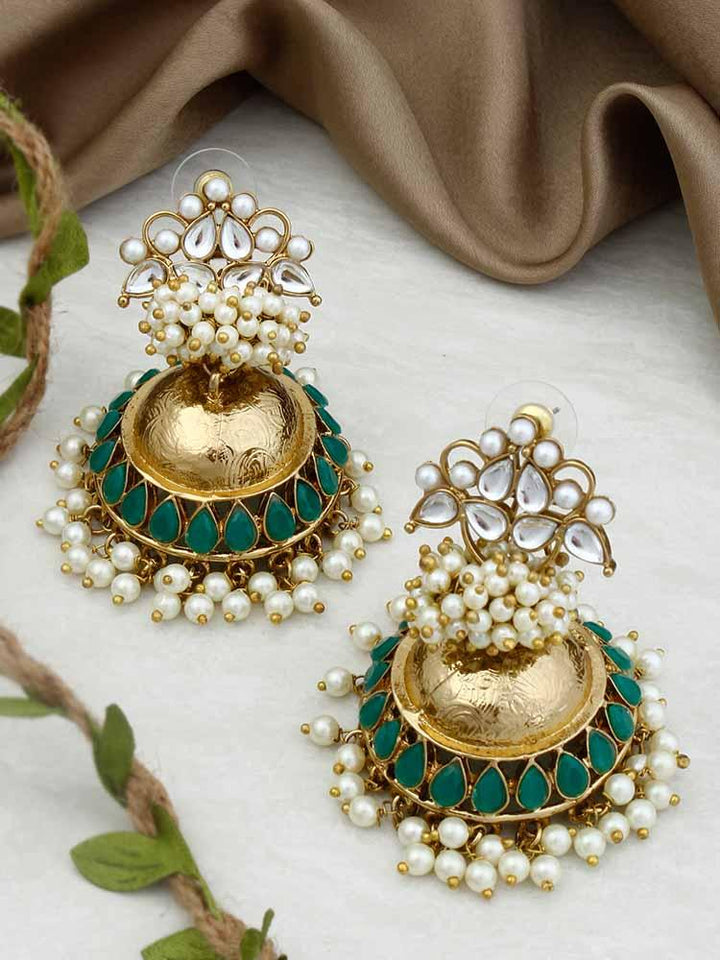 Jade Hastha Jhumkis - Bling Bag