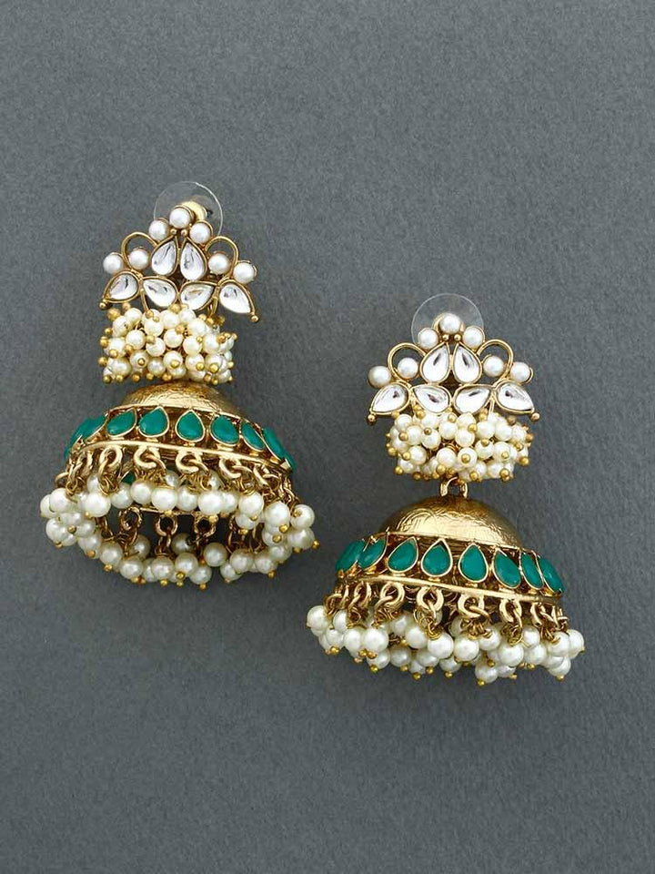 Jade Hastha Jhumkis - Bling Bag