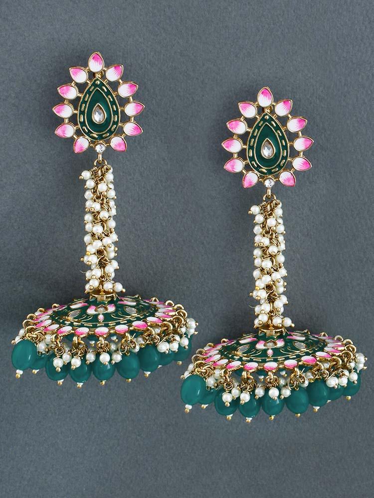 Jade Jacki Jhumkis - Bling Bag