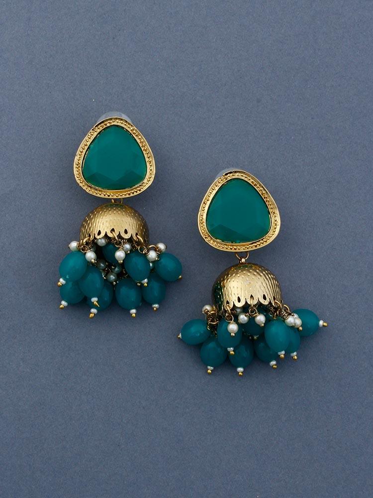 Jade Mini Shesha Jhumkis - Bling Bag