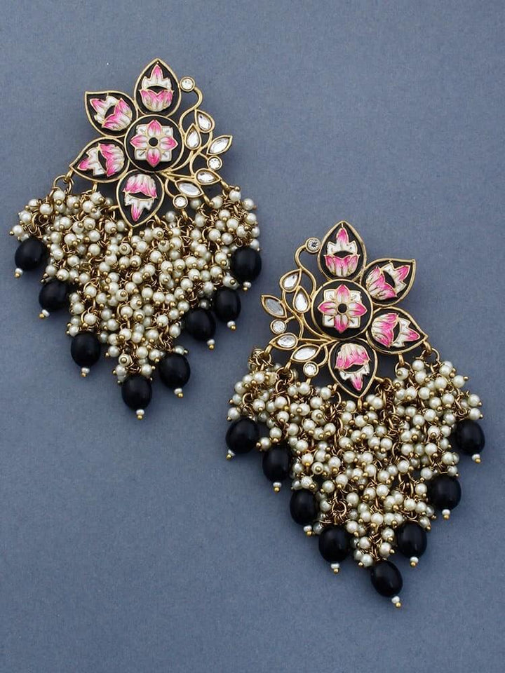 Jet Chakrika Designer Earrings - Bling Bag
