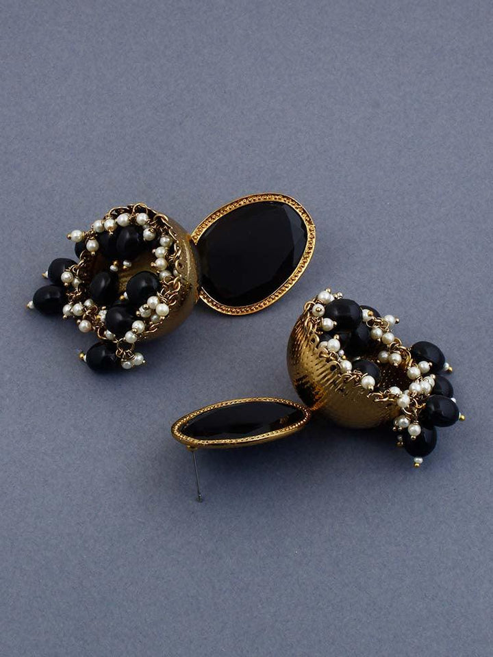 Jet Magna Shesha Jhumkis - Bling Bag