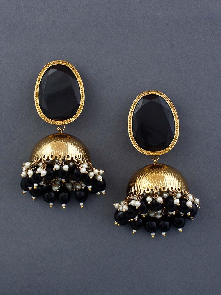 Jet Magna Shesha Jhumkis - Bling Bag