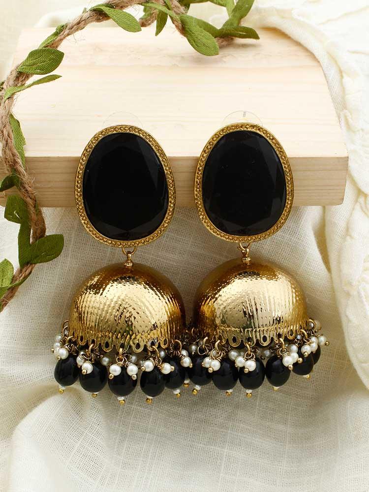 Jet Magna Shesha Jhumkis - Bling Bag