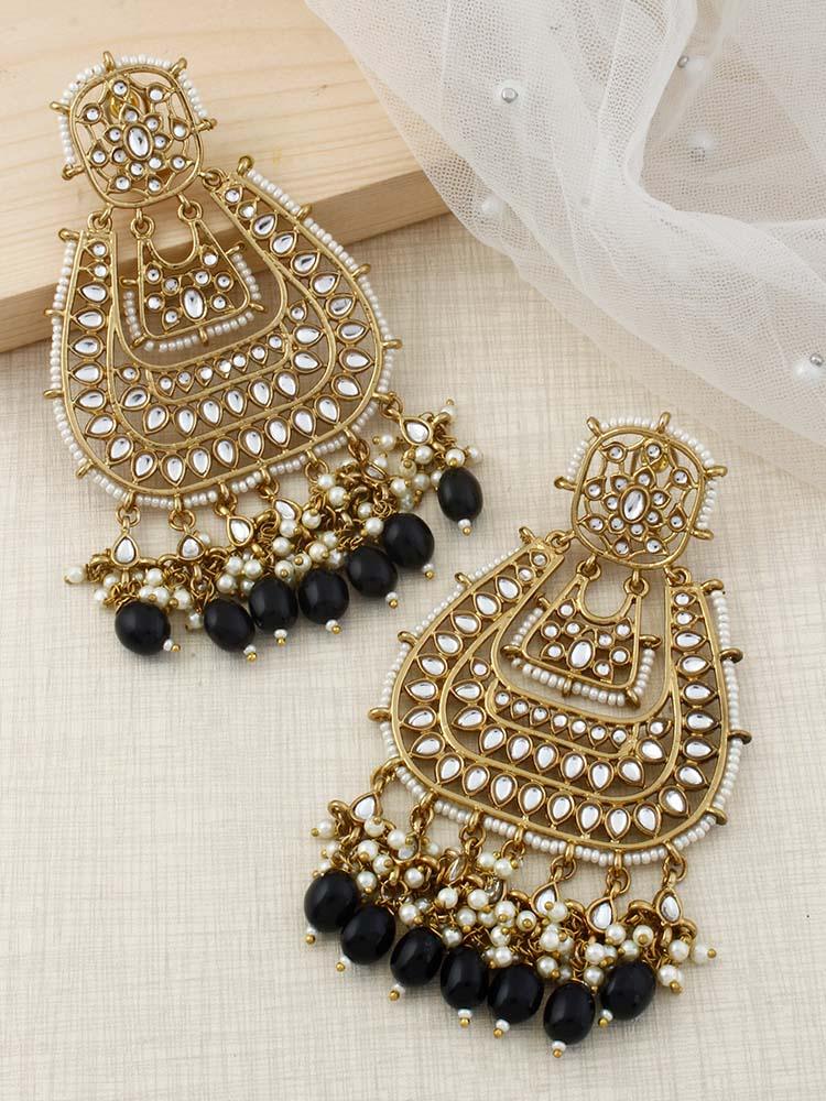 Jet Sonpari Designer Earrings - Bling Bag