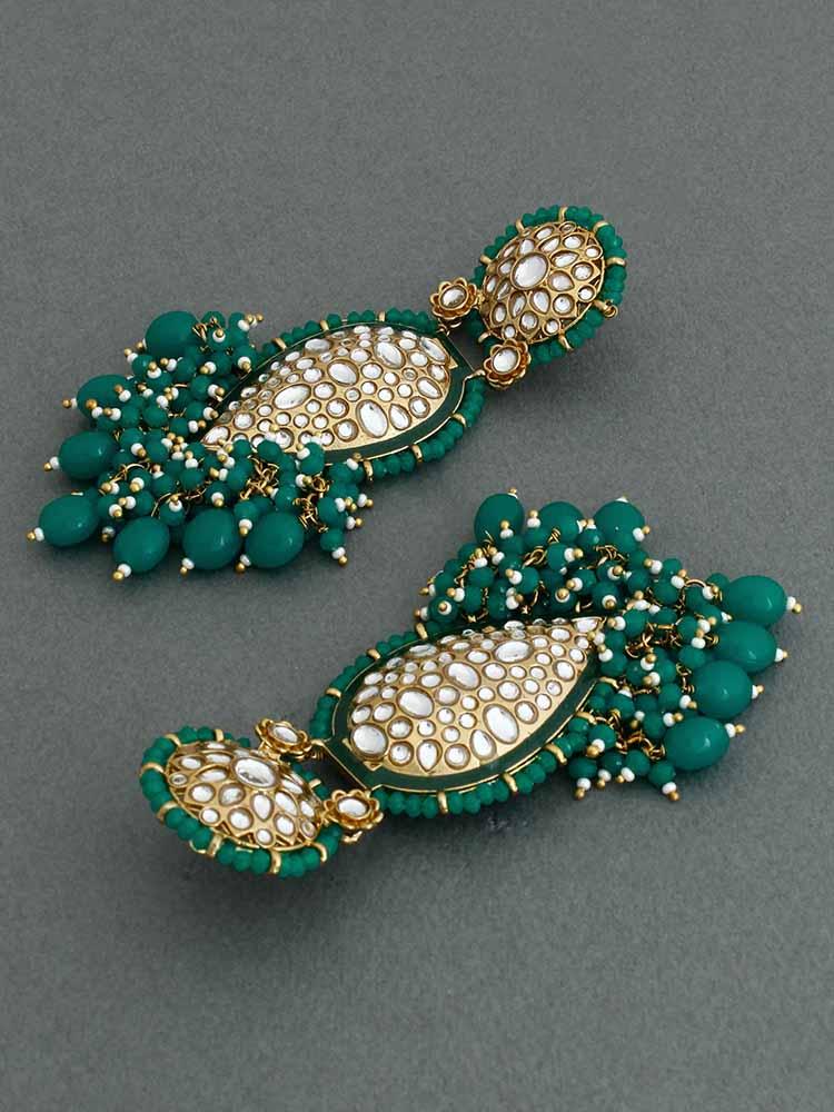 Jade Chaitali Designer Earrings - Bling Bag