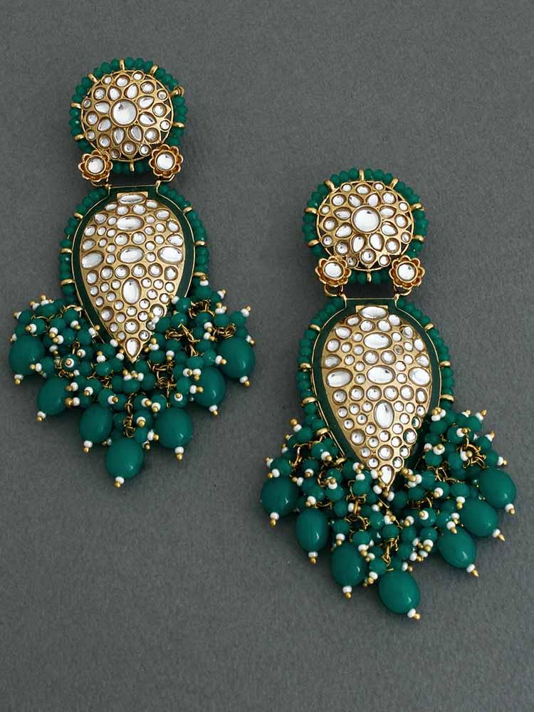 Jade Chaitali Designer Earrings - Bling Bag