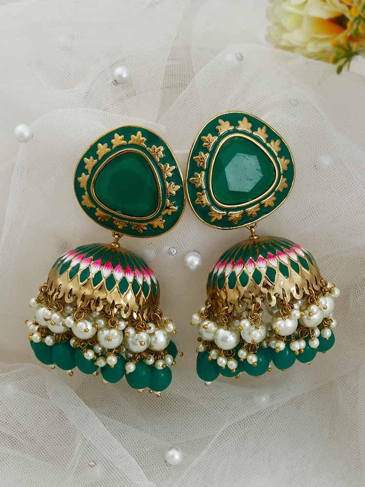Jade Chetaki Jhumkis - Bling Bag