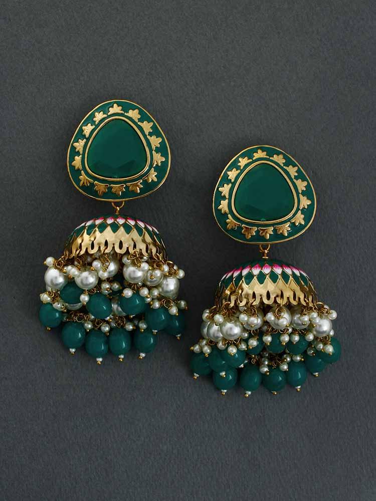 Jade Chetaki Jhumkis - Bling Bag