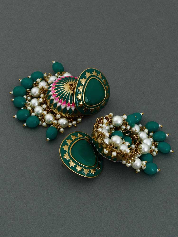 Jade Chetaki Jhumkis - Bling Bag