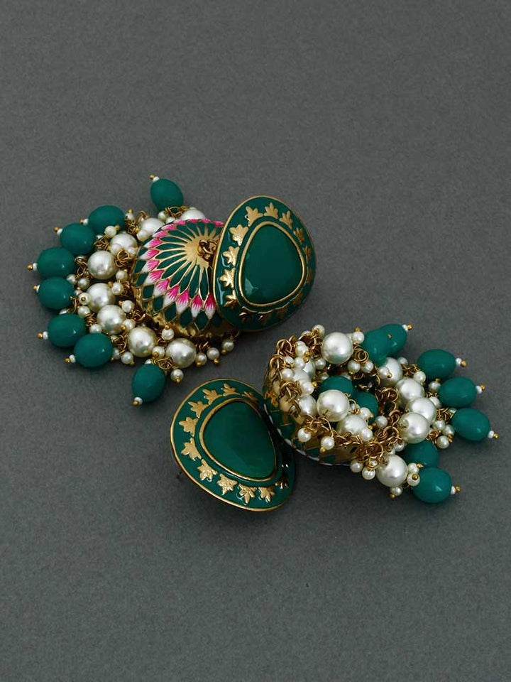 Jade Chetaki Jhumkis - Bling Bag