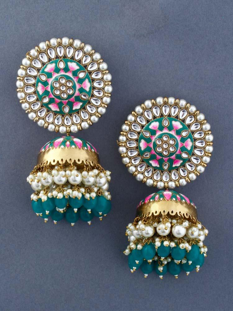 Jade Kritika Jhumkis - Bling Bag