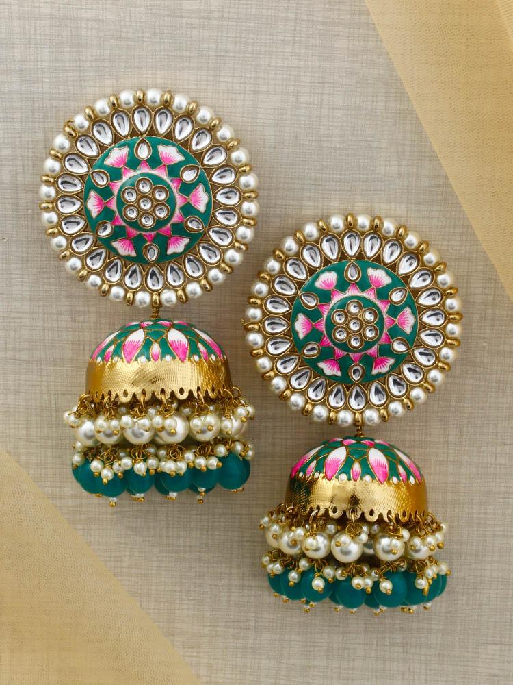Jade Kritika Jhumkis - Bling Bag