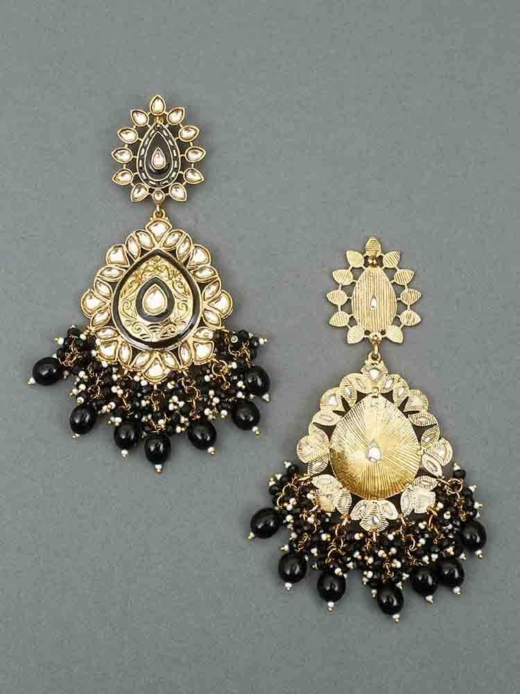 earrings - Bling Bag Jet Aaritra Designer Earrings