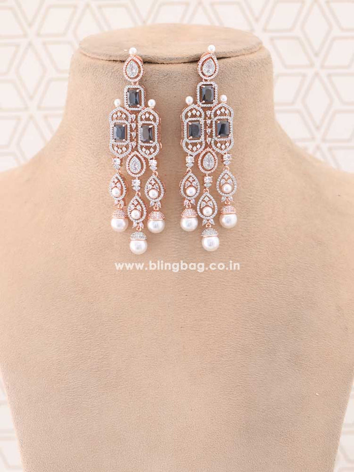 Jet Annika Zirconia Jewellery Set