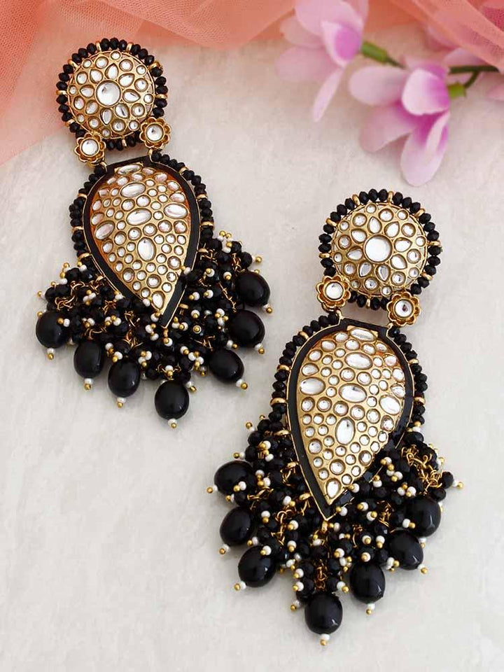 Jet Chaitali Designer Earrings - Bling Bag