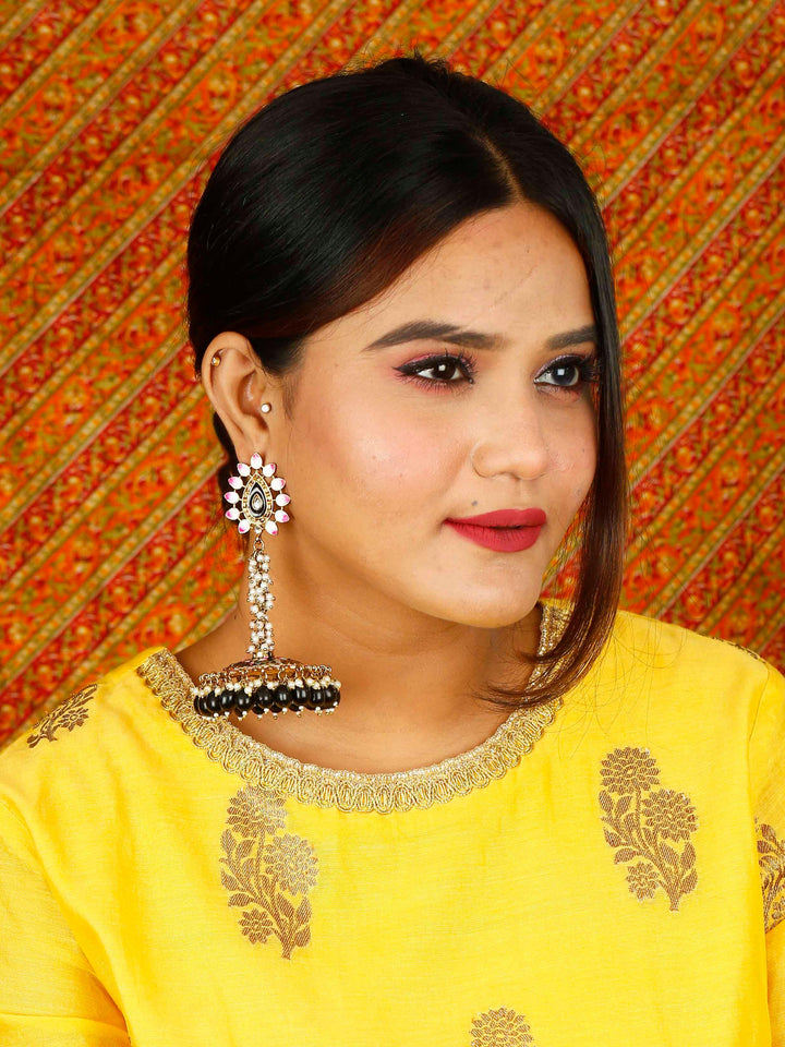 earrings - Bling Bag Jet Jacki Jhumki Earrings