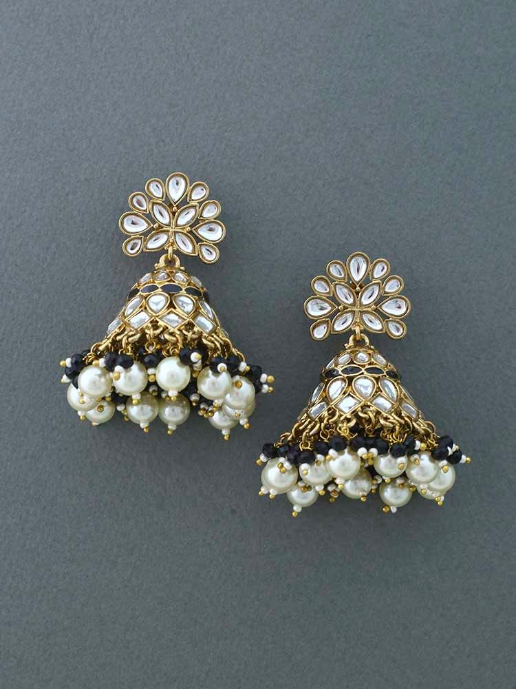 Jet Koyna Jhumkis - Bling Bag