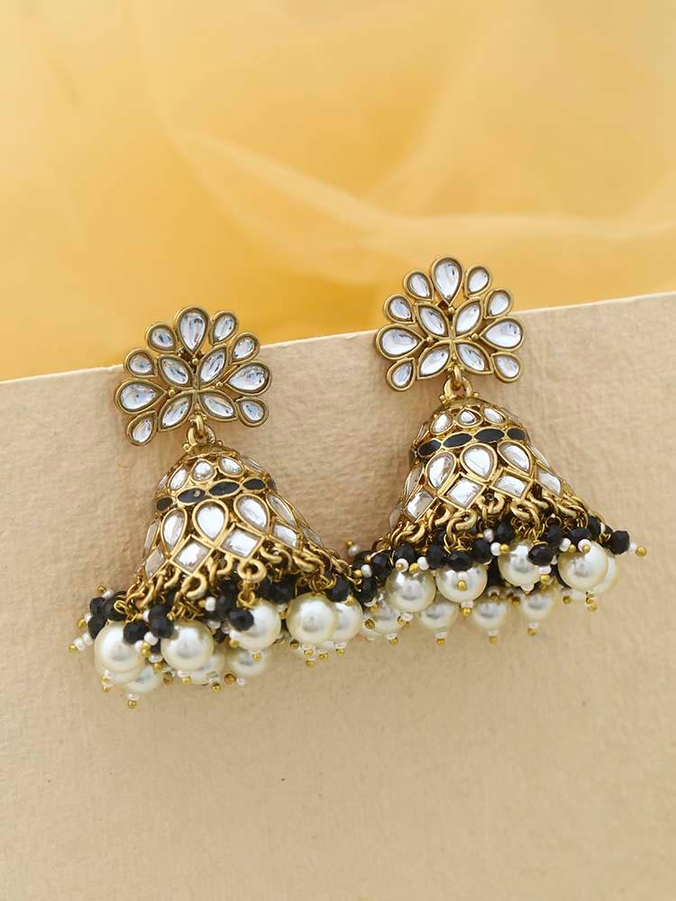 Jet Koyna Jhumkis - Bling Bag