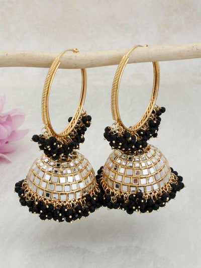 Jet Matsya Jhumkis - Bling Bag