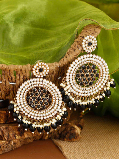 earrings - Bling Bag Jet Nandini Designer Earrings
