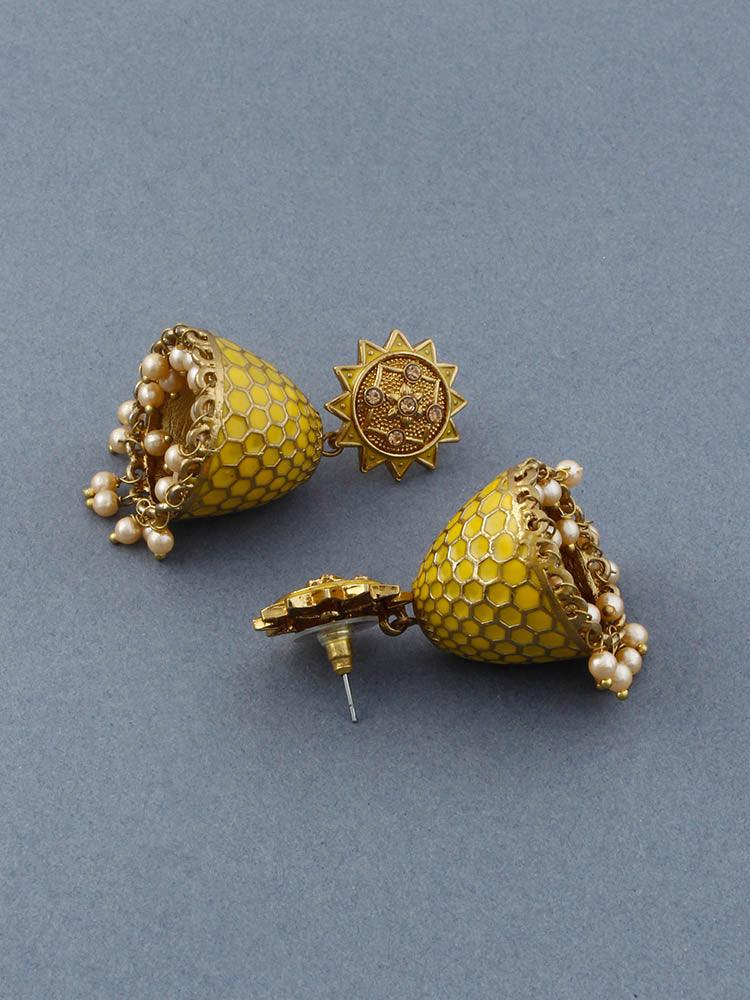 Lemon Bell Jhumkis - Bling Bag
