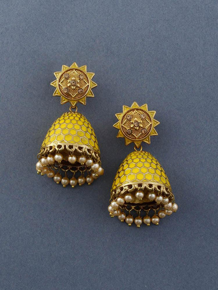 Lemon Bell Jhumkis - Bling Bag