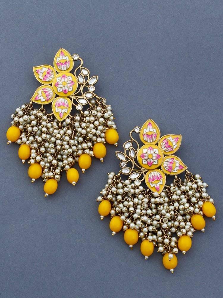 Lemon Chakrika Designer Earrings - Bling Bag