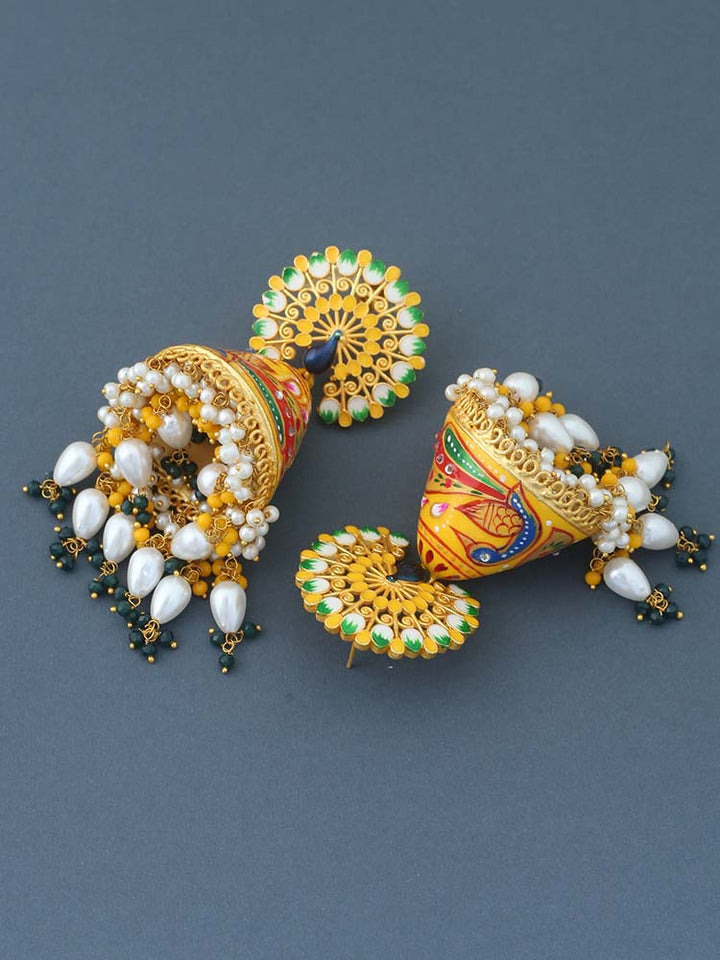 Lemon Mahek Meena Jhumkis