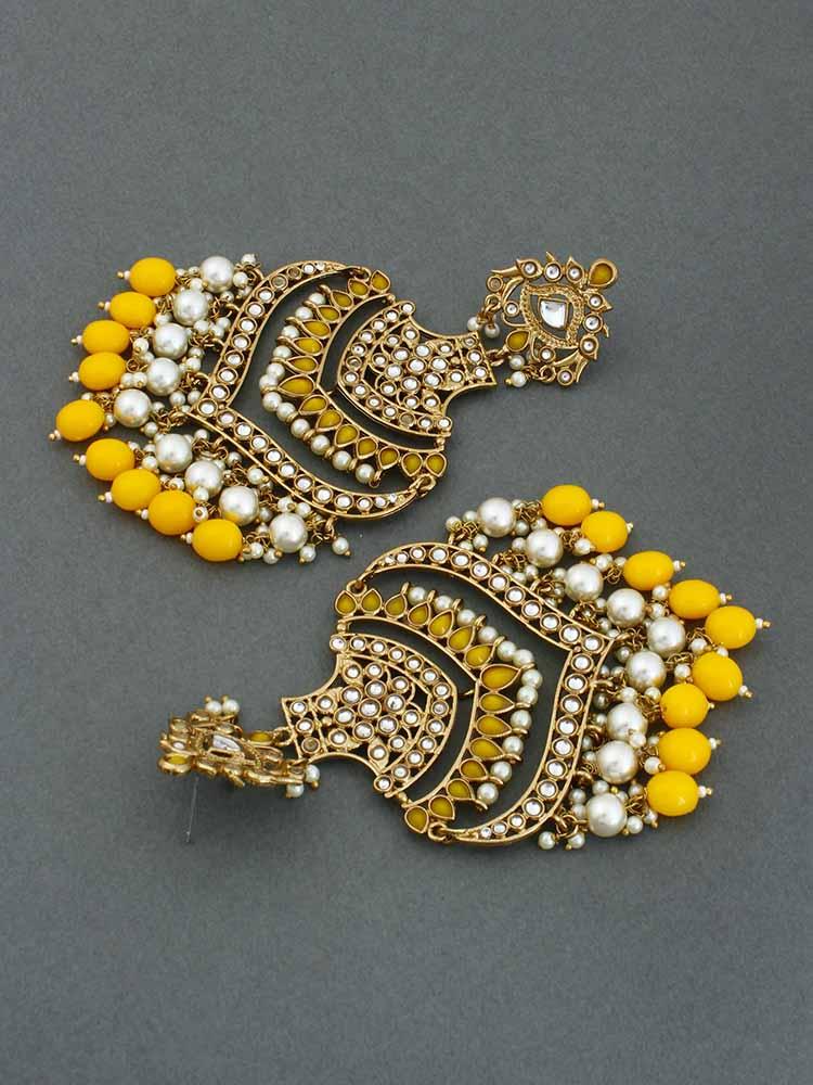 Lemon Samsaptaka Designer Earrings - Bling Bag