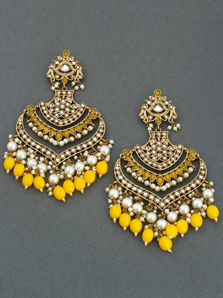 Lemon Samsaptaka Designer Earrings - Bling Bag