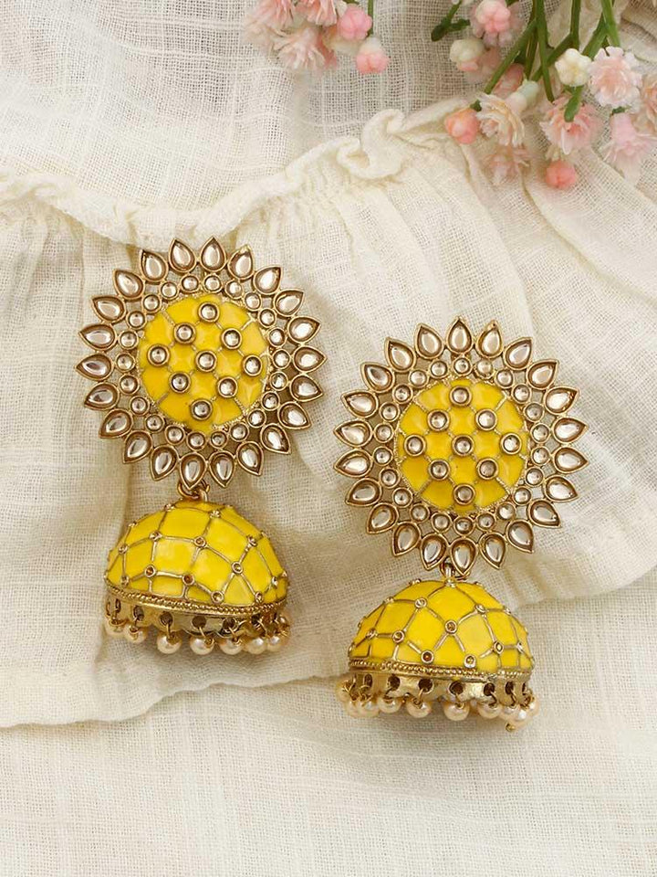 Lemon Suraj Jhumkis - Bling Bag