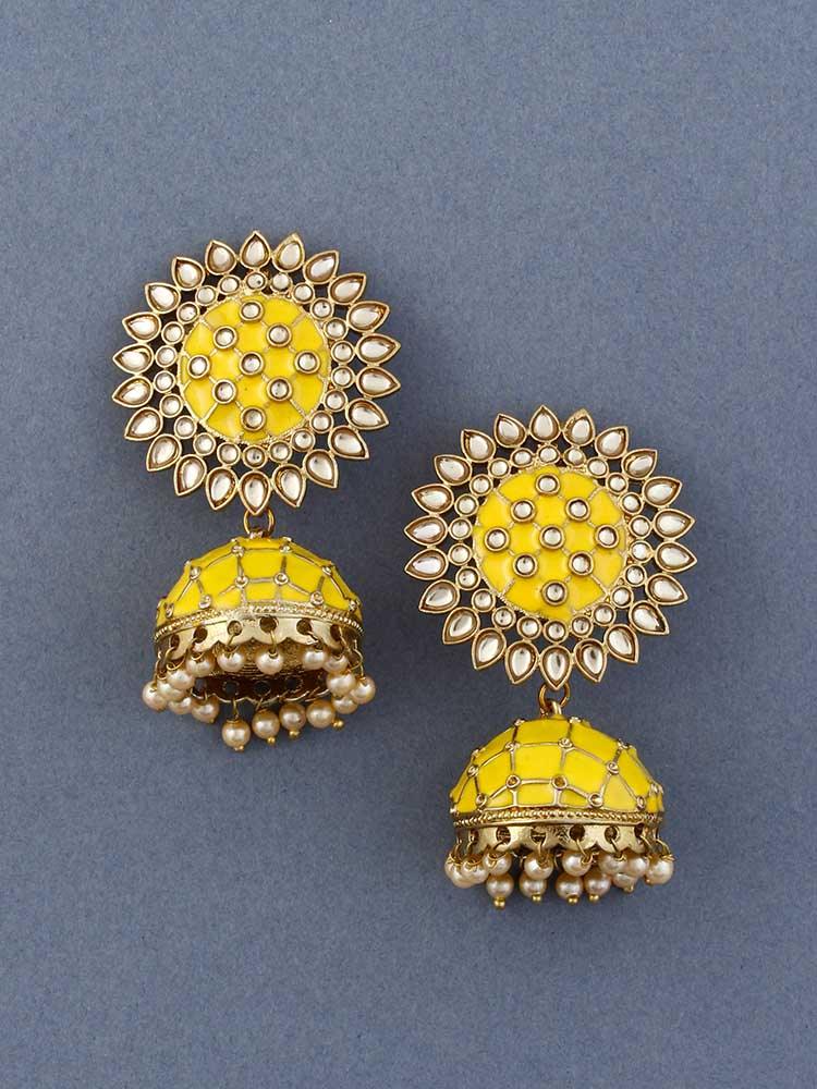 Lemon Suraj Jhumkis - Bling Bag