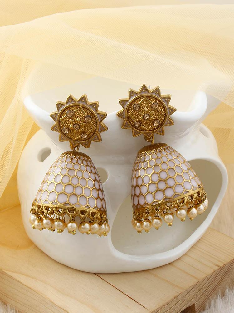 Lilac Bell Jhumkis - Bling Bag