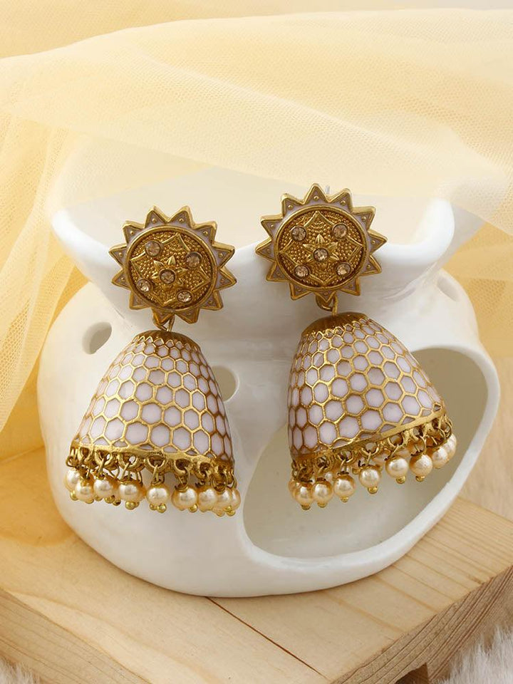 Lilac Bell Jhumkis - Bling Bag