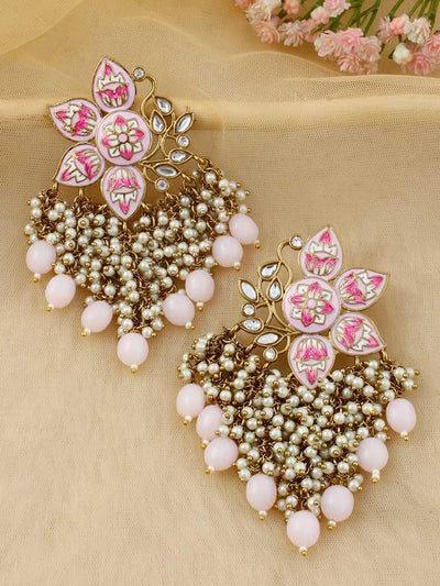 Lilac Chakrika Designer Earrings - Bling Bag