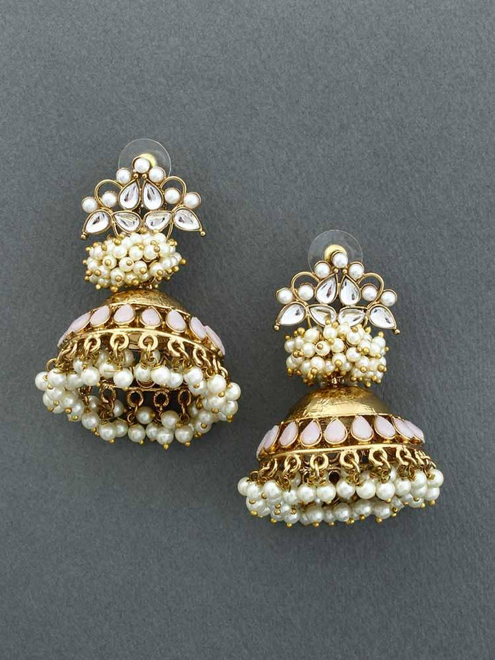 Lilac Hastha Jhumkis - Bling Bag