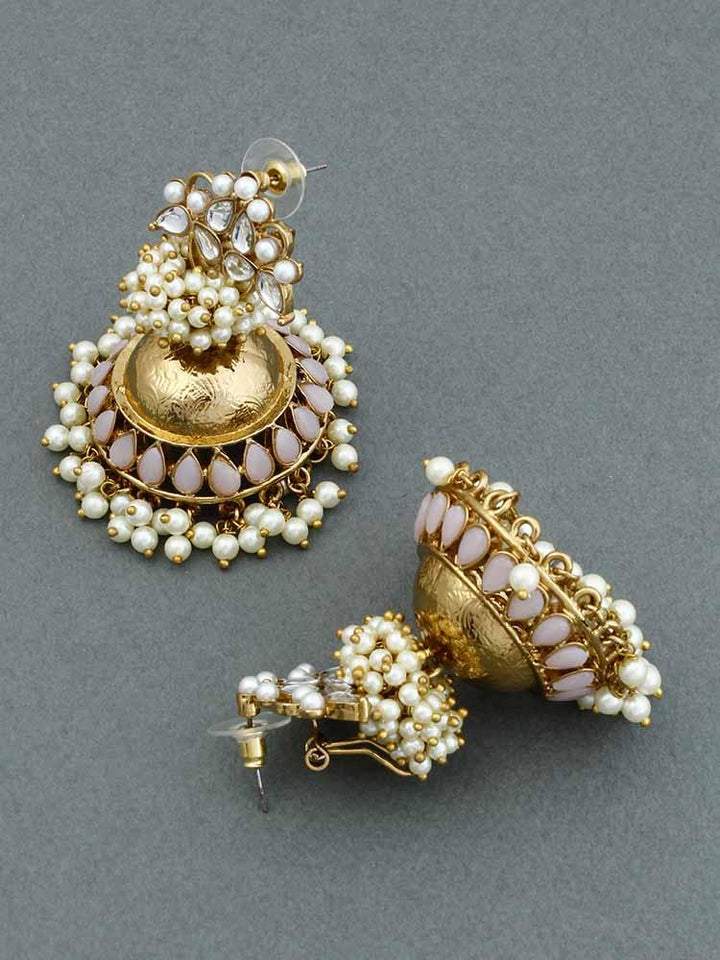 Lilac Hastha Jhumkis - Bling Bag