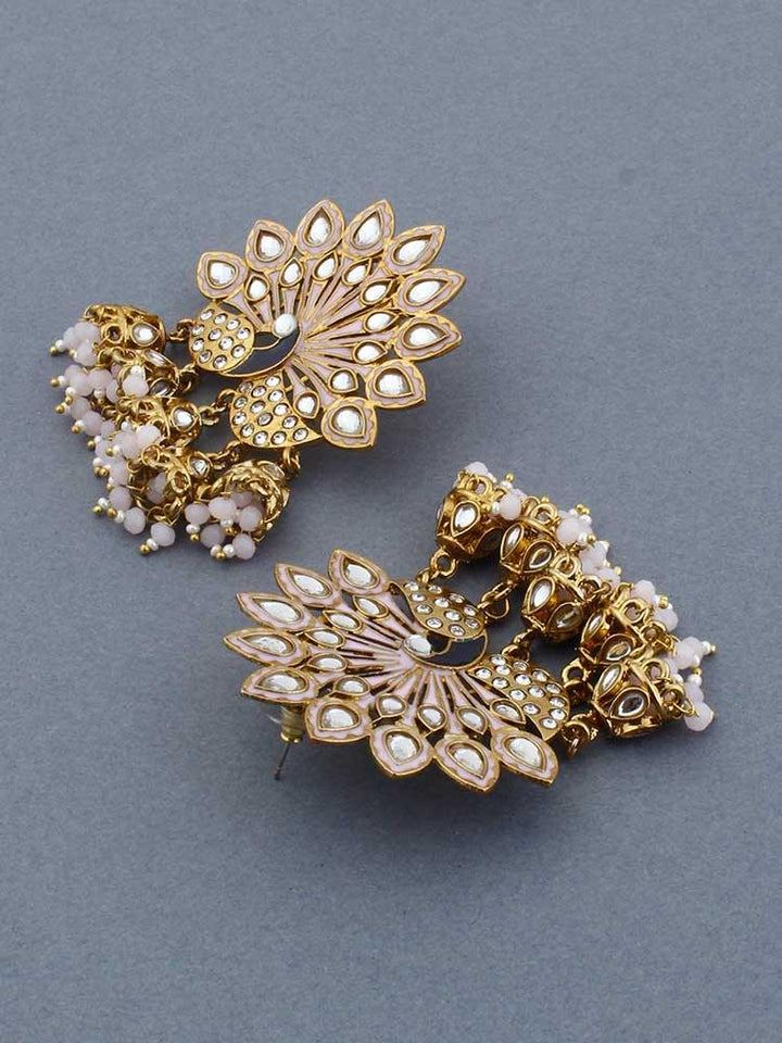 Lilac Mayur Jhumkis - Bling Bag