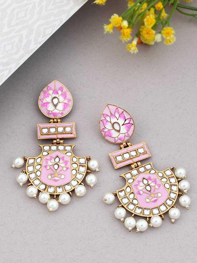 Lilac Pankaj Designer Earrings - Bling Bag