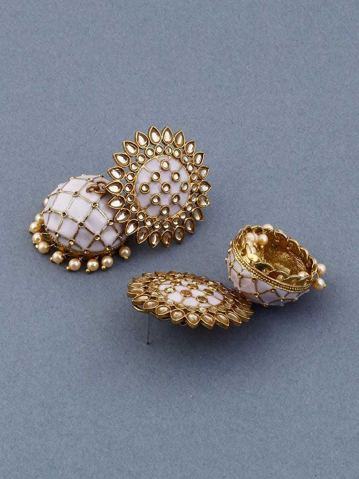 Lilac Suraj Jhumkis - Bling Bag