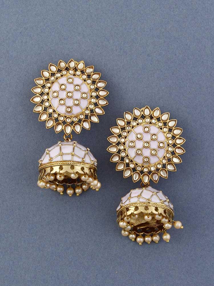 Lilac Suraj Jhumkis - Bling Bag