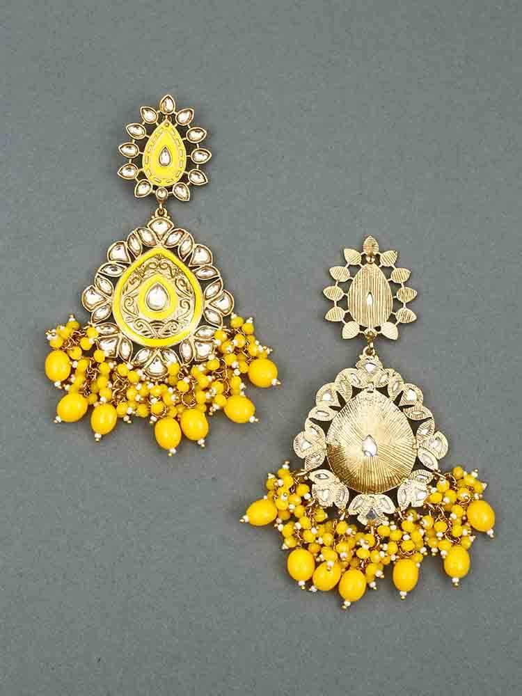earrings - Bling Bag Lemon Aaritra Designer Earrings
