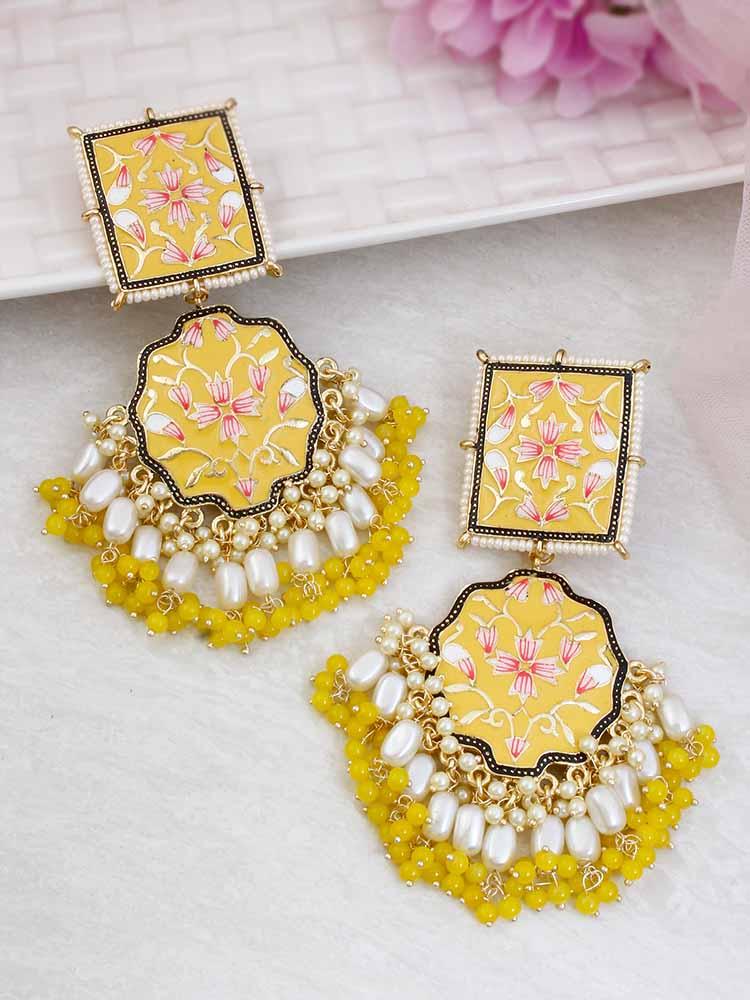 Lemon Disha Designer Earrings - Bling Bag