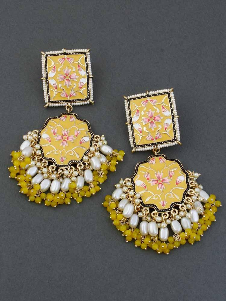 Lemon Disha Designer Earrings - Bling Bag